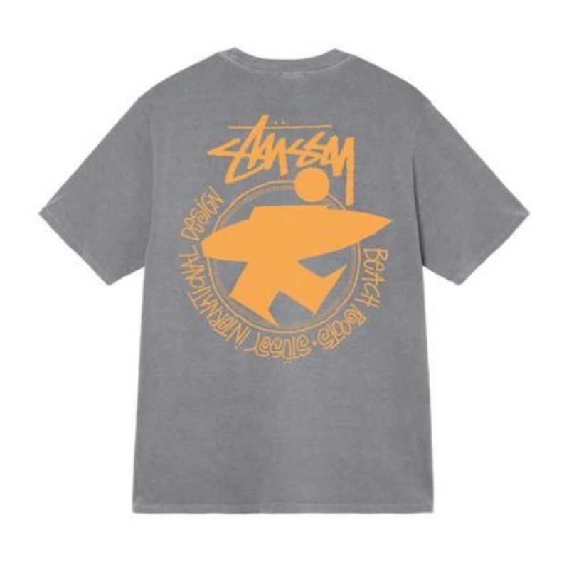 STUSSY OL SURFMAN PIG. DYED TEE 衝浪 小人 背大圖 短袖 男女 情侶款-細節圖5