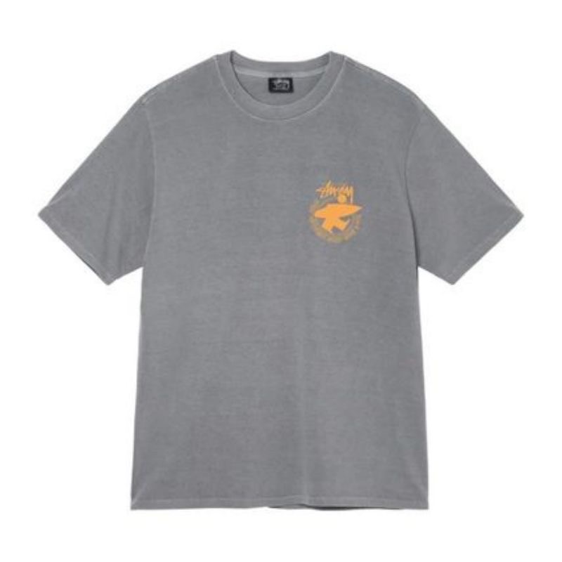 STUSSY OL SURFMAN PIG. DYED TEE 衝浪 小人 背大圖 短袖 男女 情侶款-細節圖6