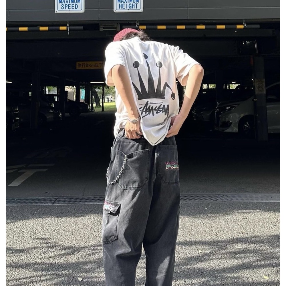 REGAL CROWN PIG DYED TEE  皇冠 草寫LOGO 短袖 男女 情侶款-細節圖2