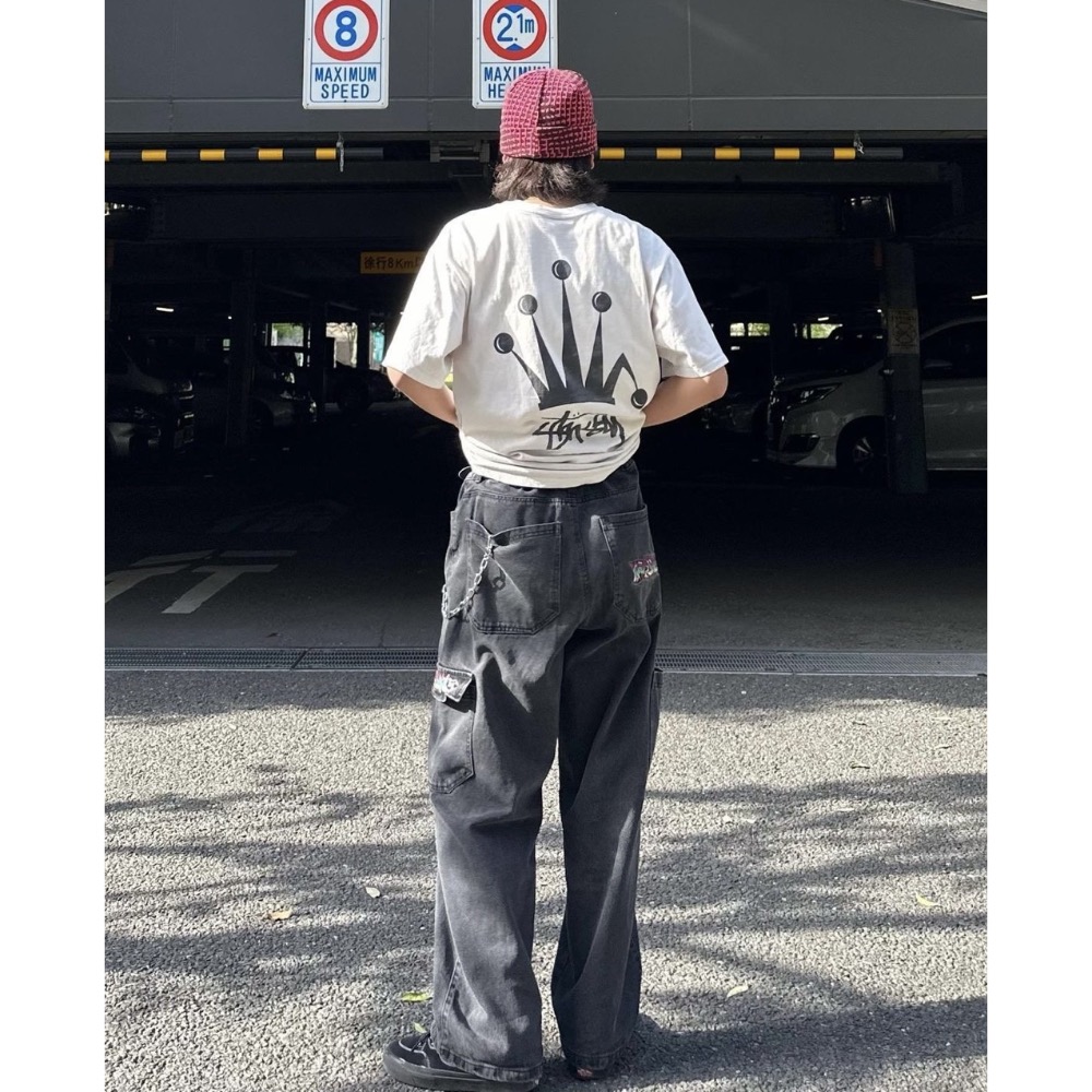 REGAL CROWN PIG DYED TEE  皇冠 草寫LOGO 短袖 男女 情侶款-細節圖3