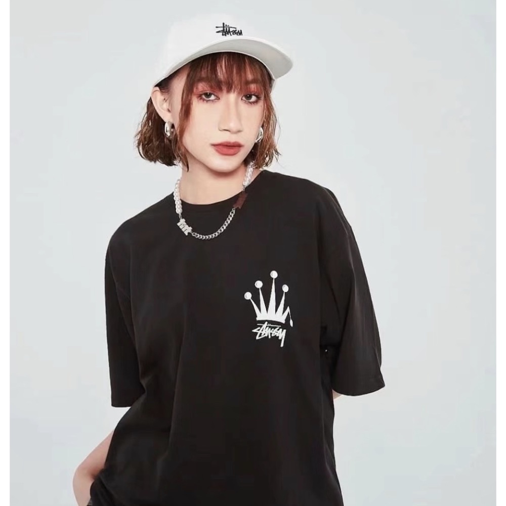 REGAL CROWN PIG DYED TEE  皇冠 草寫LOGO 短袖 男女 情侶款-細節圖4