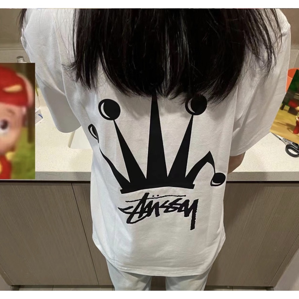 REGAL CROWN PIG DYED TEE  皇冠 草寫LOGO 短袖 男女 情侶款-細節圖8