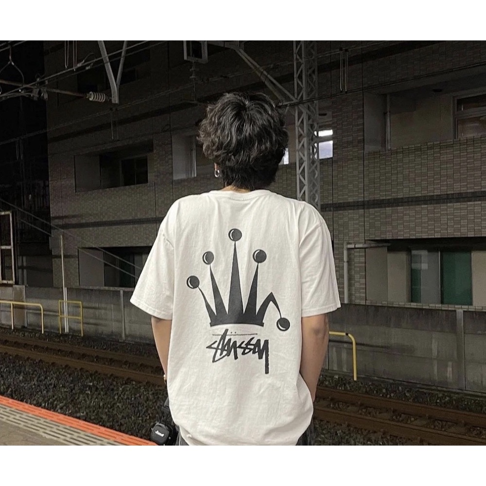 REGAL CROWN PIG DYED TEE  皇冠 草寫LOGO 短袖 男女 情侶款-細節圖11