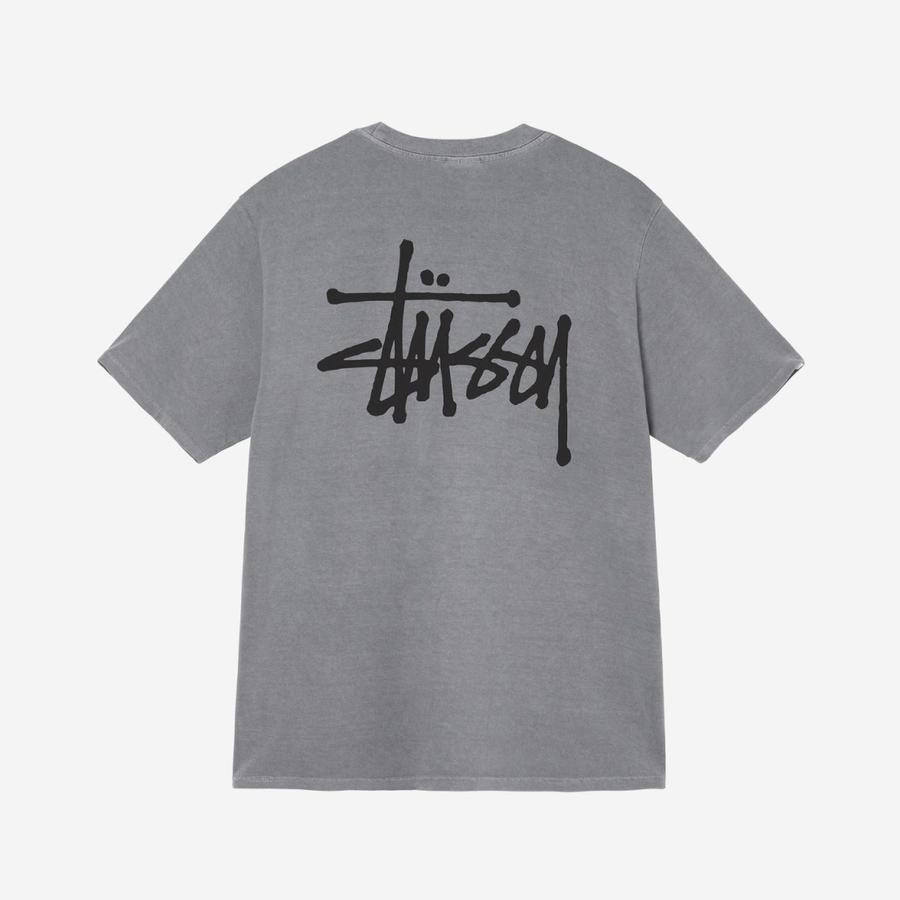 STUSSY BASIC LOGO TEE 印花款 多色 亮彩 夏天 草寫款 男女款 情侶 基本 基礎款-細節圖2
