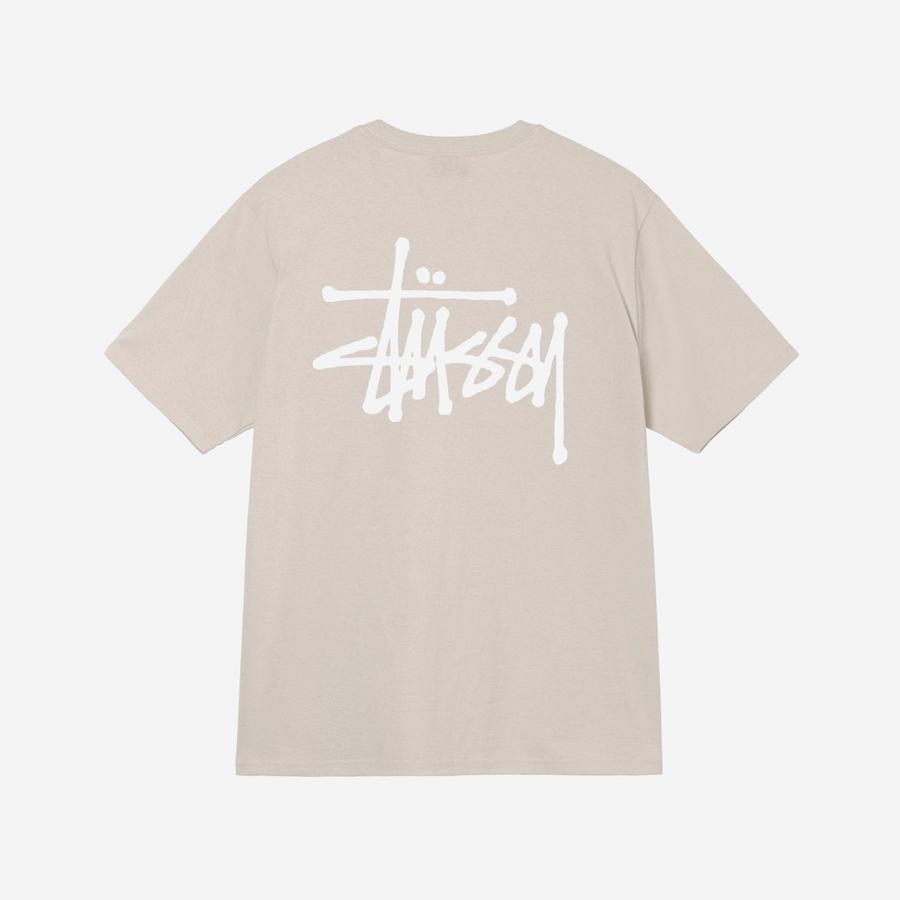 STUSSY BASIC LOGO TEE 印花款 多色 亮彩 夏天 草寫款 男女款 情侶 基本 基礎款-細節圖4