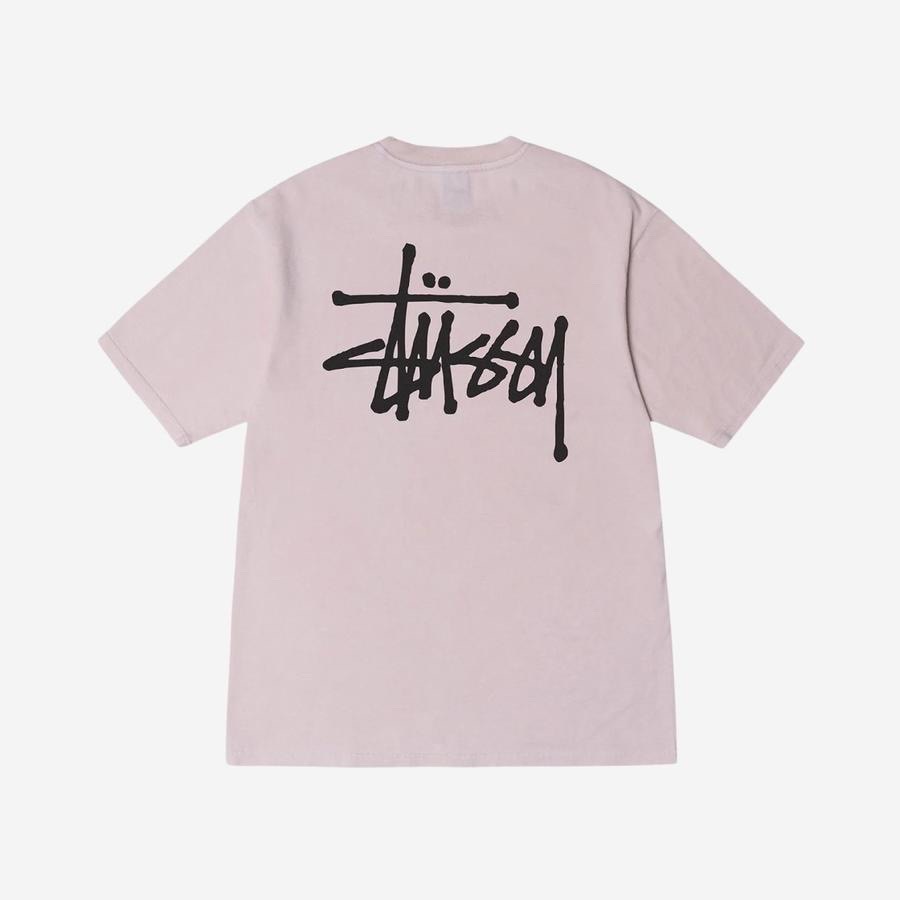 STUSSY BASIC LOGO TEE 印花款 多色 亮彩 夏天 草寫款 男女款 情侶 基本 基礎款-細節圖5
