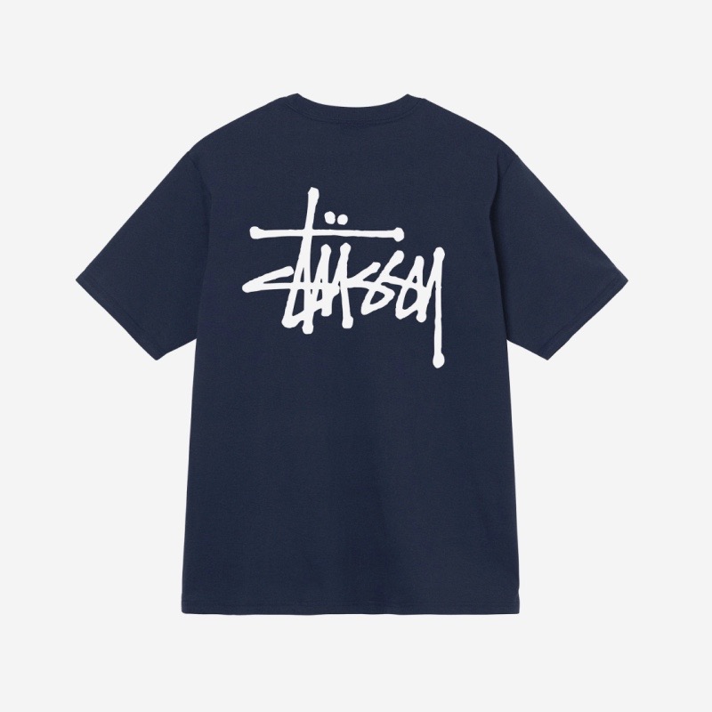 STUSSY BASIC LOGO TEE 印花款 多色 亮彩 夏天 草寫款 男女款 情侶 基本 基礎款-細節圖7