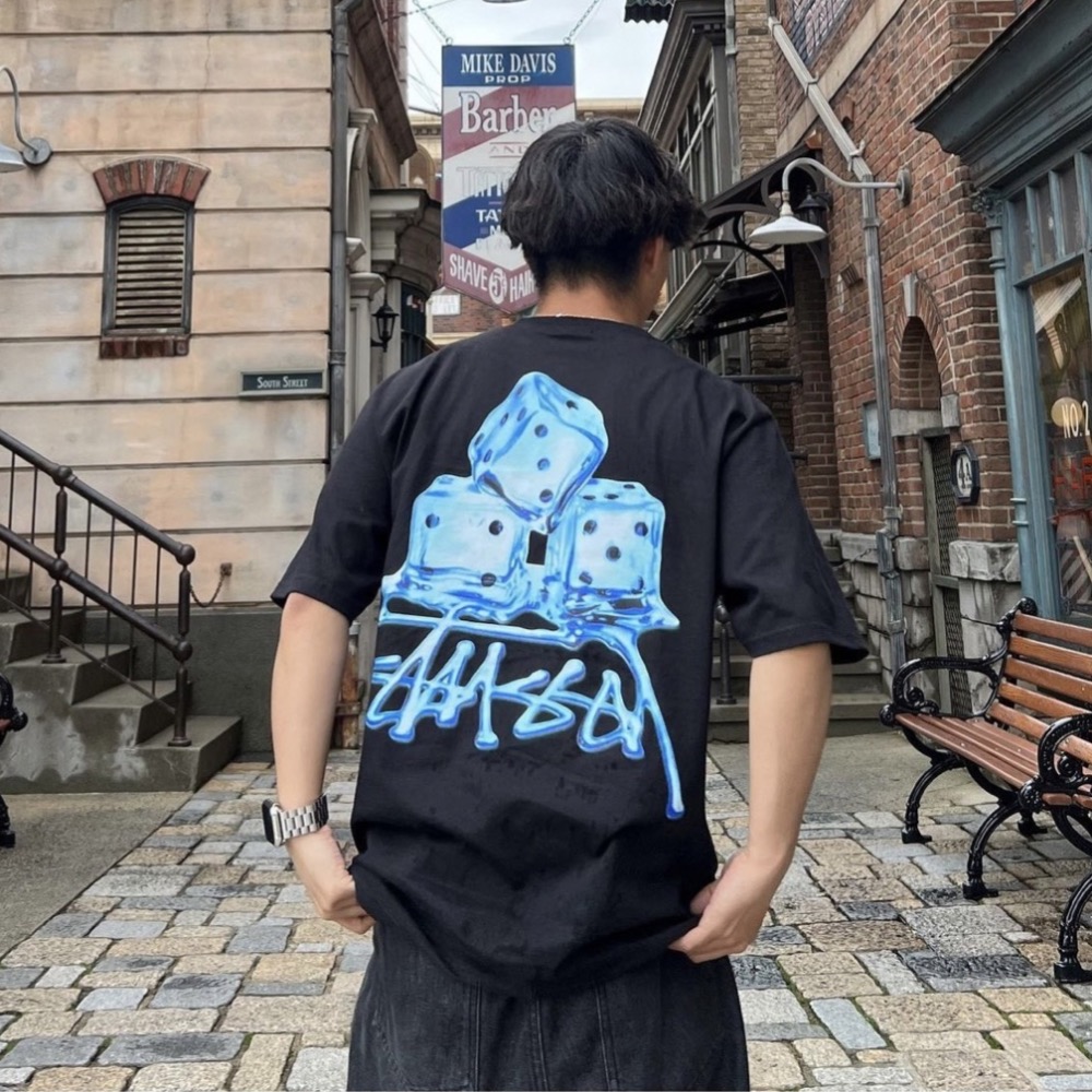 STUSSY MELTED TEE 冰塊   短袖 男女 情侶款