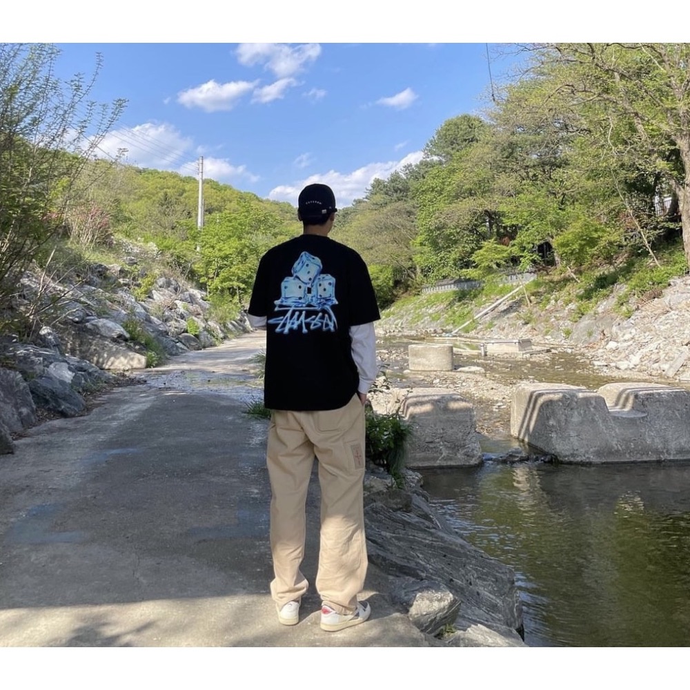 STUSSY MELTED TEE 冰塊🧊 短袖 男女 情侶款-細節圖6