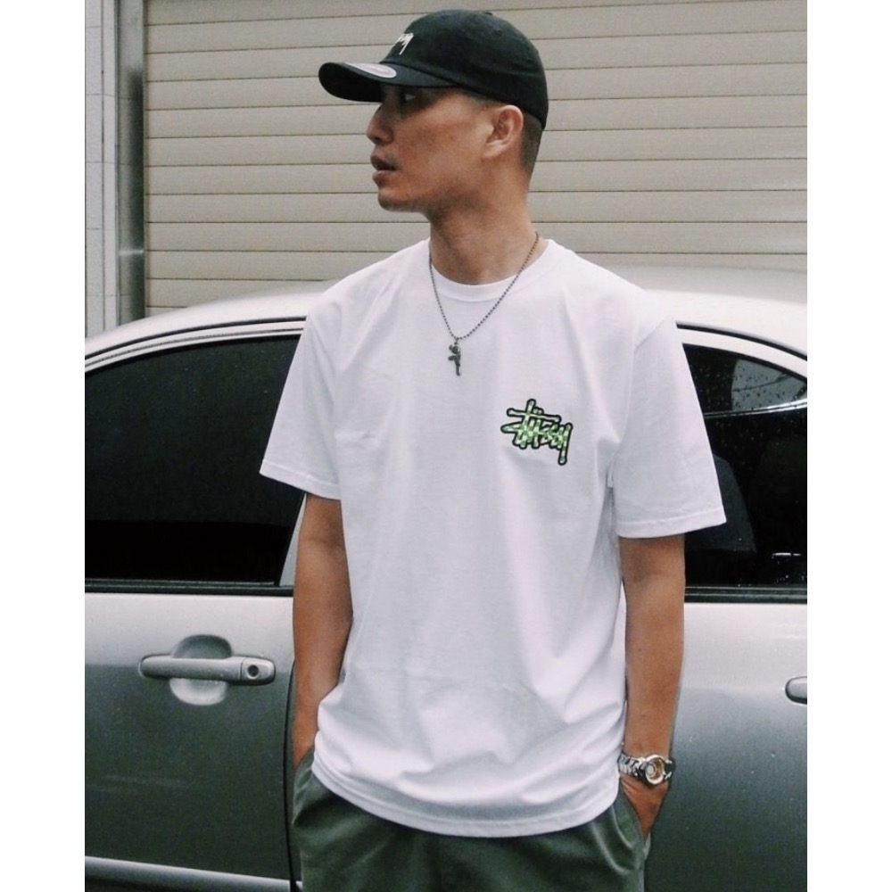 STUSSY SS23 CHECKER STOCK TEE 格紋 LOGO  短袖 情侶款 棋盤格 賽車-細節圖3