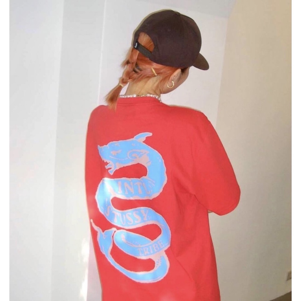 STUSY SERPENT TEE 蛇紋 短袖 男女 情侶款-細節圖8