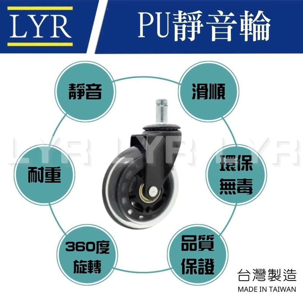 【台灣製】辦公椅 水晶輪 電腦椅輪子 辦公椅輪子 電腦椅輪 PU輪 滑板輪 溜冰輪 辦公輪 電競椅輪 輪子 萬向輪-細節圖3