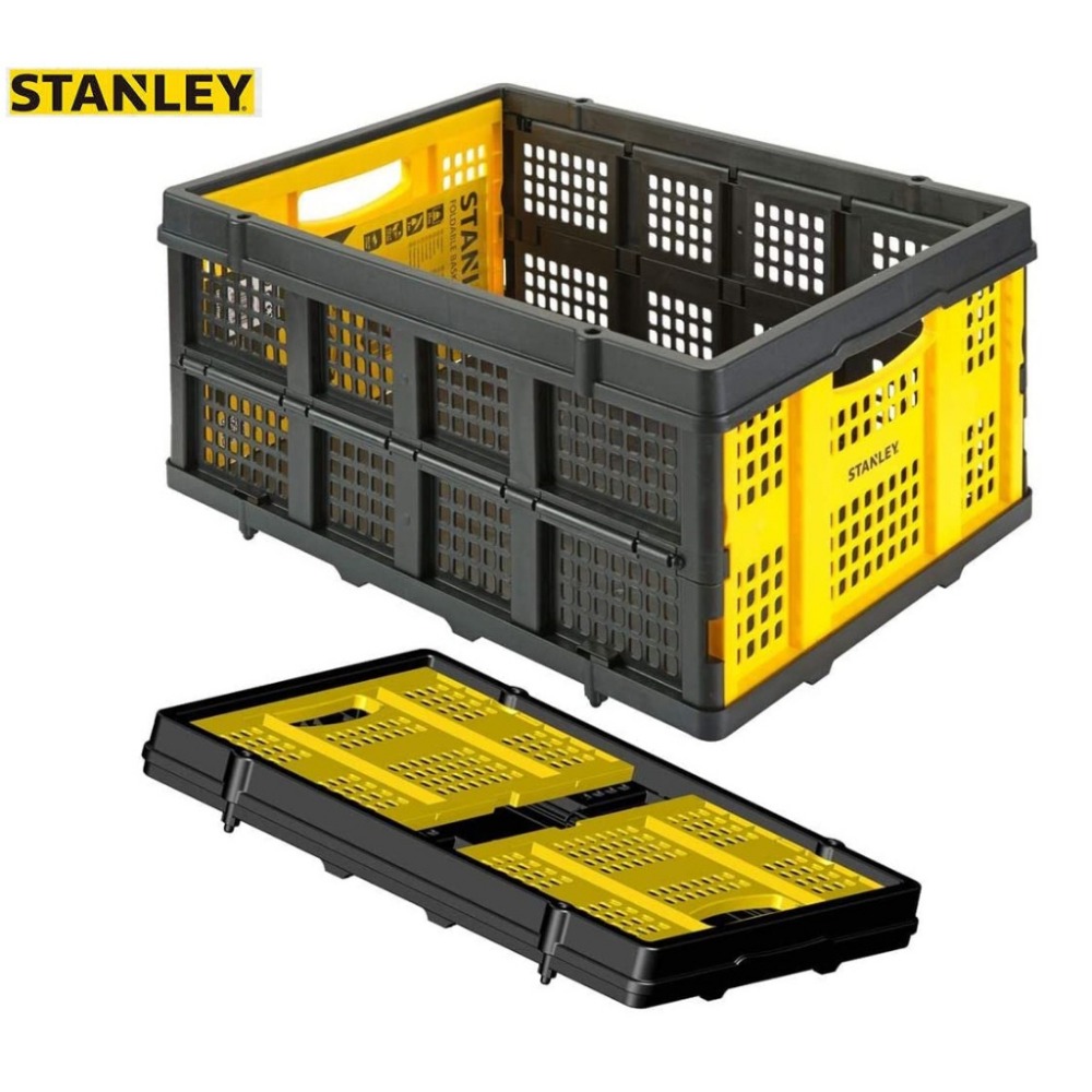 【現貨】STANLEY 摺疊收納籃 收納筐 承重25公斤 可堆疊 史丹利 COSTCO 物流快遞-規格圖7