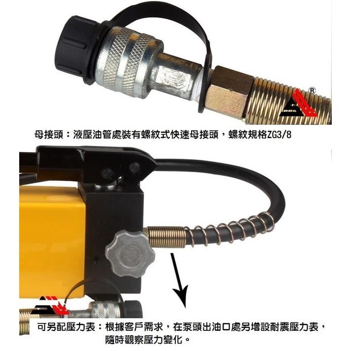 【超大油量】手動油壓泵浦 CP-800 油壓液壓泵浦 超高壓手動泵 高壓泵 2.8L CP800-細節圖6