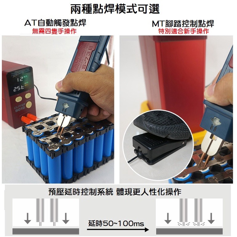 【現貨】2021新版 801D 小型逆變儲能式點焊機 可攜式 大功率 大電流 動力電池點焊機 磷酸鐵鋰 手持碰焊機-細節圖7