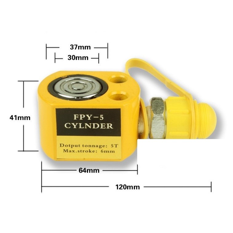 【現貨】超薄型液壓油壓千斤頂 油壓缸 分離式千斤頂 分體式千斤頂 5T 7mm FPY-5T-細節圖2