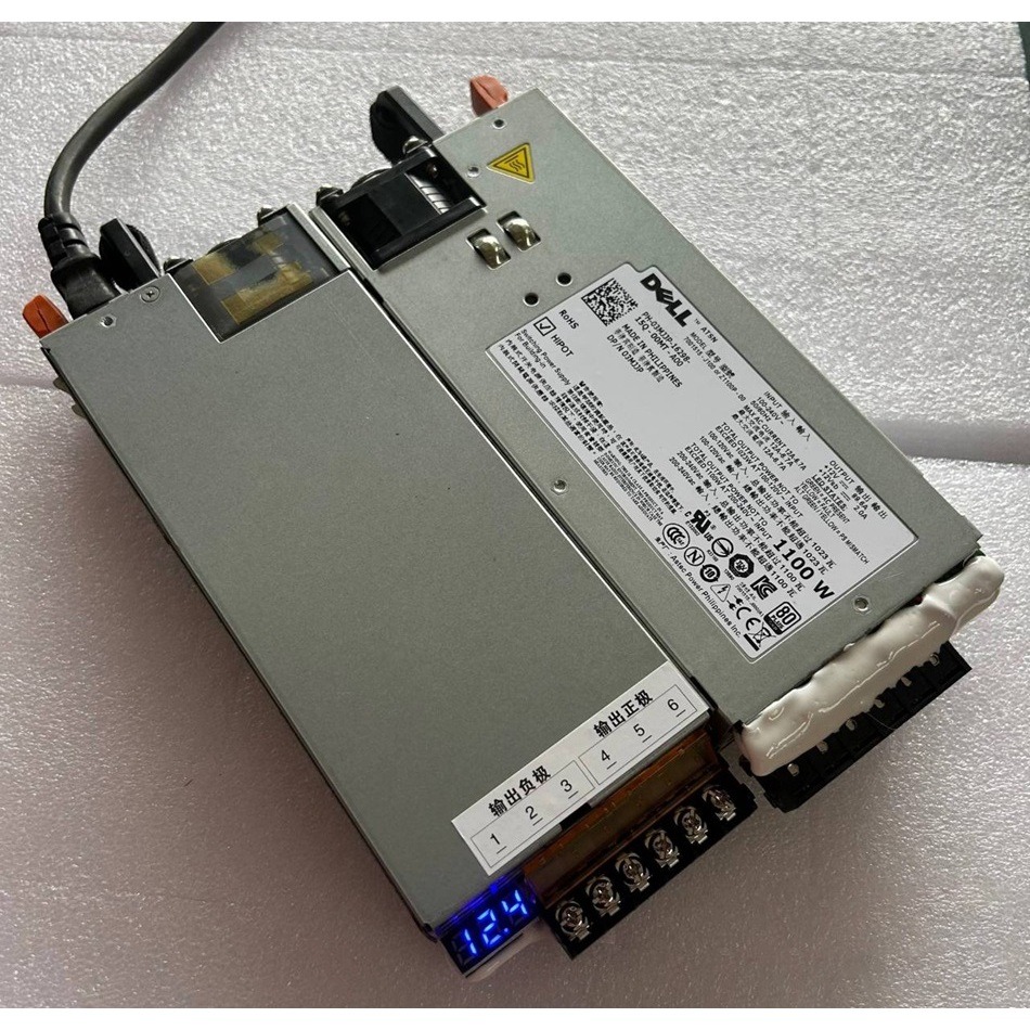 【工業等級】DELL伺服器電源改裝 12V 90A 1100W 超大功率 變壓器 220/110V轉12V 足瓦車用音響-細節圖3
