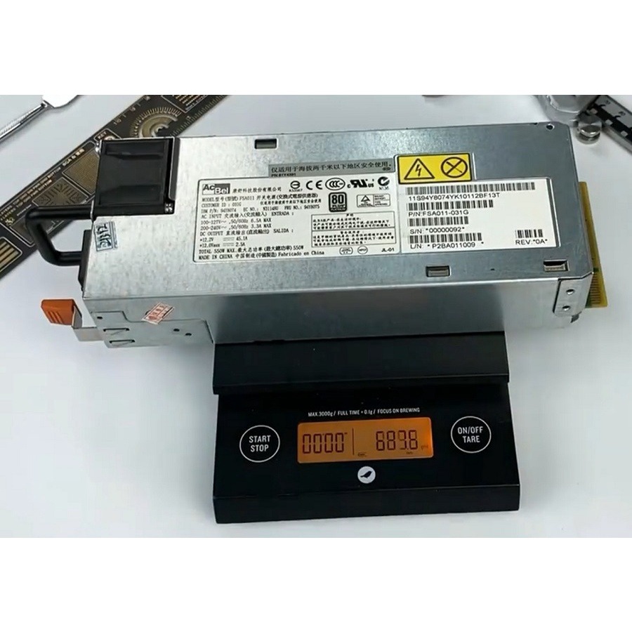 【工業等級】康舒伺服器電源改裝 12V 45A 550W 大功率 變壓器 220/110V轉12V 康舒 鉑金 足瓦-細節圖5