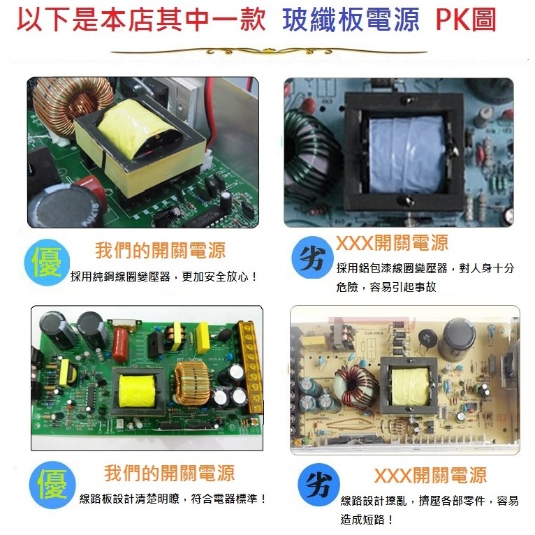 【玻纖升級版】 12V 5A 60W 大功率電源供應器 變壓器 220/110V轉12V 工業用 足瓦 LED-細節圖4