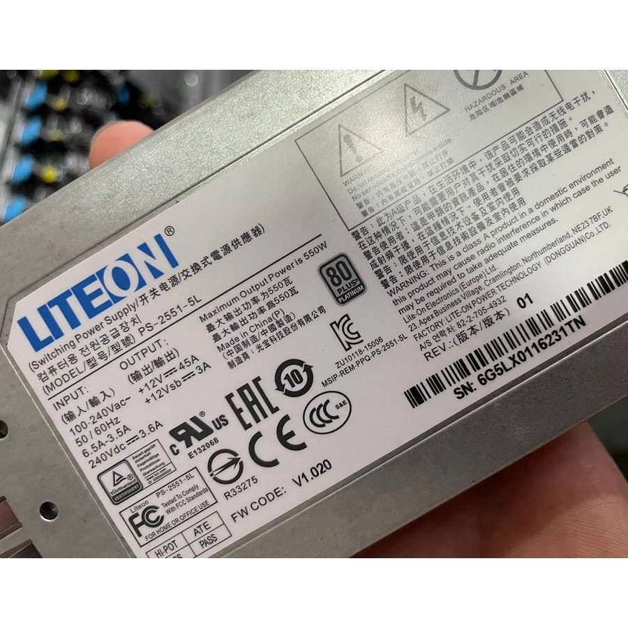 【工業等級】光寶 伺服器 電源改裝 12V 45A 550W 靜音 大功率 變壓器 220/110V轉12V 足瓦 鉑金-細節圖2