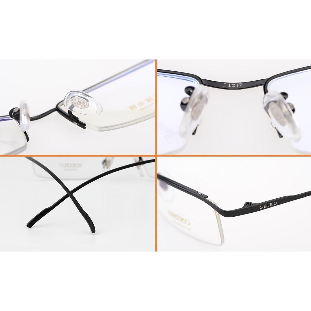 【純鈦】日本 SEIKO 超輕商務男款近視眼鏡 半框鈦鏡架 8克 防過敏 鏡框-細節圖8