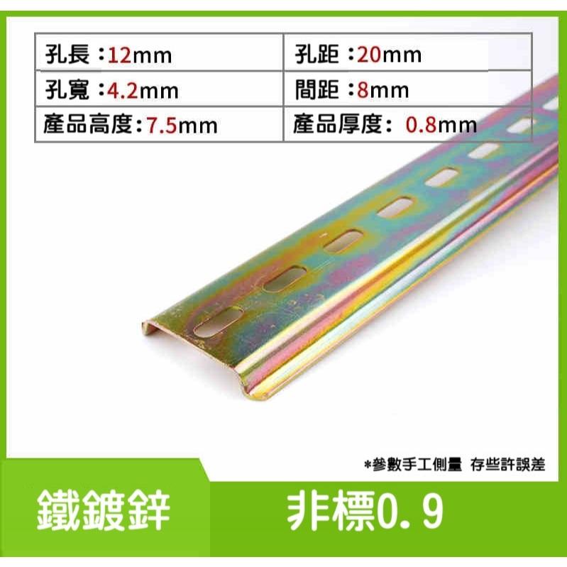 【現貨】C45國標導軌條 35mm寬 繼電器 空器開關 斷路器 DZ47 滑軌 卡軌道 加厚0.9mm 25公分45公分-細節圖6