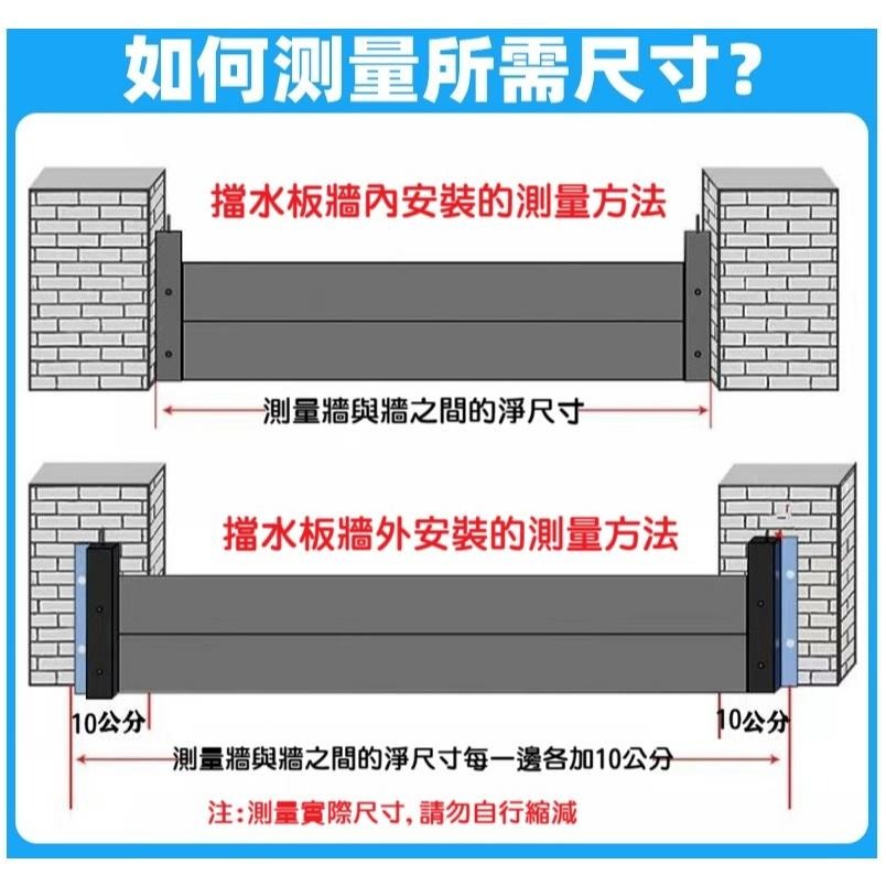 【訂做】鋁合金防水閘門 防淹水 門口 地下車庫 防汛 防洪擋水板 安裝簡單 收納方便 結實耐用 可開發票補助 五年保固-細節圖6