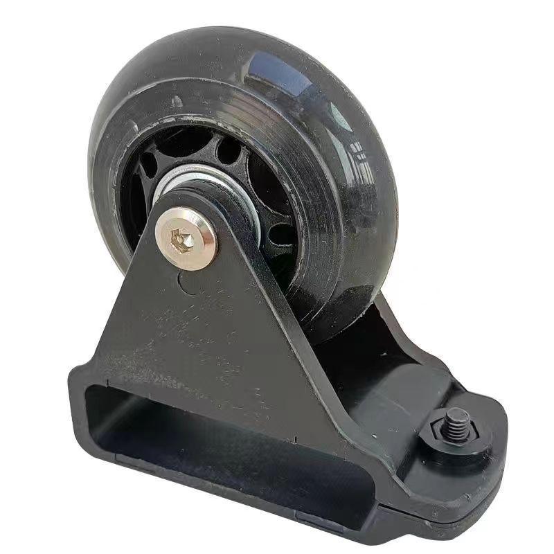 【現貨】鋁合金伸縮梯子 萬向輪 人字梯 伸縮梯橫桿通用滑輪 移動配件 折疊 關節-細節圖4