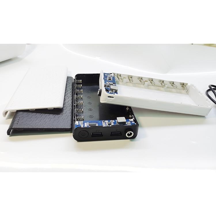 【發燒現貨】 7節行動電 源 盒  5V 9V 12V多電壓輸出 液晶顯示 18650鋰電池 可當充電器 免焊行動電源盒-細節圖9