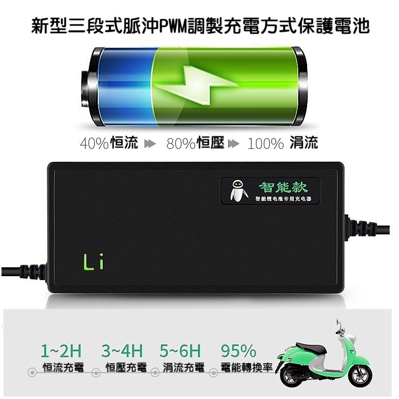 【鐵鋰電池專用】電動車充電器 48V（58.4V） 3.2AH 通用 智能脈衝 雙重定時 散熱風扇 現貨供應-細節圖4