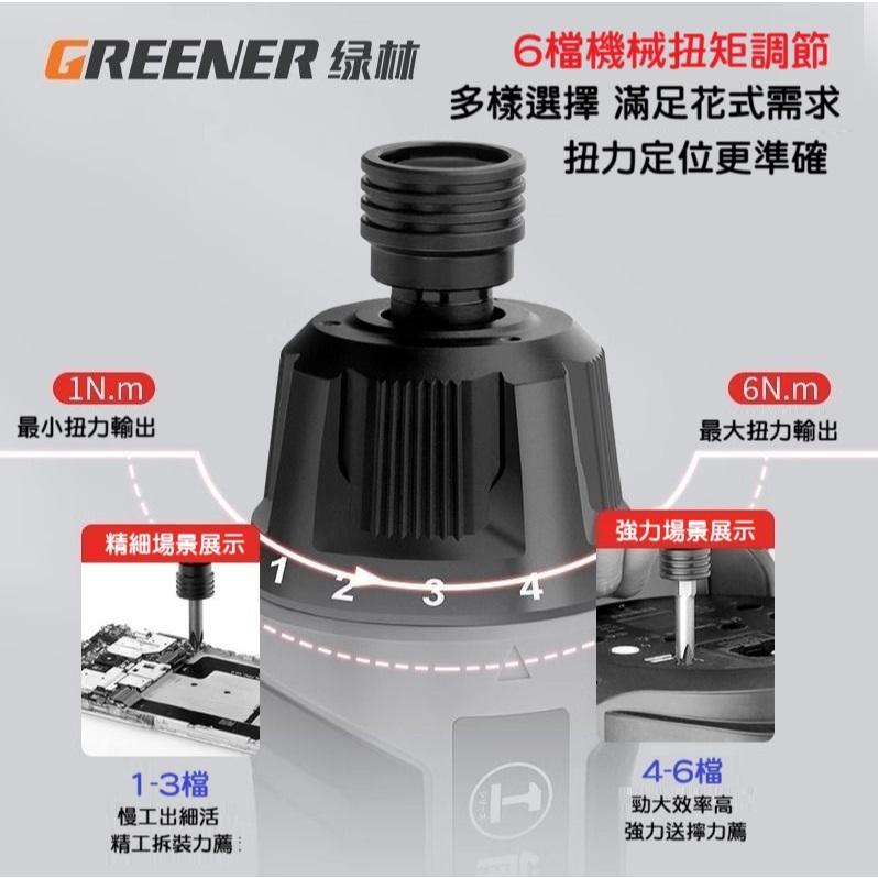 【現貨】綠林 電動螺絲起子 6段扭力調節 4V 迷你電動螺絲刀 電鑽 LED燈 WX242可參考-細節圖2