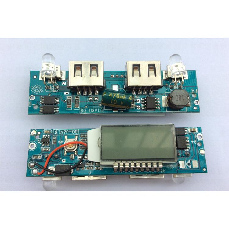 【現貨出清】新版 8節行動電源盒 液晶顯示 18650鋰電池 可當充電器 DIY套件 免焊行動電源盒-細節圖5
