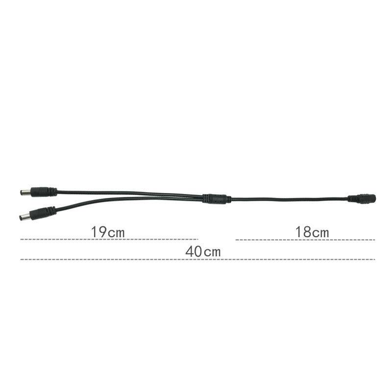 【現貨-純銅芯】DC線 一出四 一拖四 一分四 電源線 40公分 安防監控電源線 DC5.5x2.1mm 攝影機 工程用-細節圖5