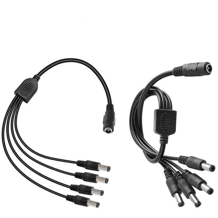 【現貨-純銅芯】DC線 一出四 一拖四 一分四 電源線 40公分 安防監控電源線 DC5.5x2.1mm 攝影機 工程用-細節圖6
