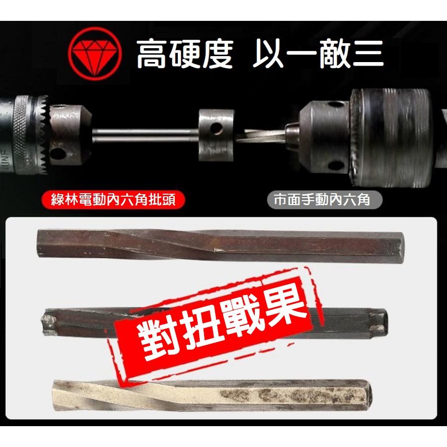 【現貨】綠林工業級 內六角批頭 8套件 6.35MM 六角柄 長75mm 氣動 電動 強磁性吸附 不輕易鬆脫 快速省時-細節圖4