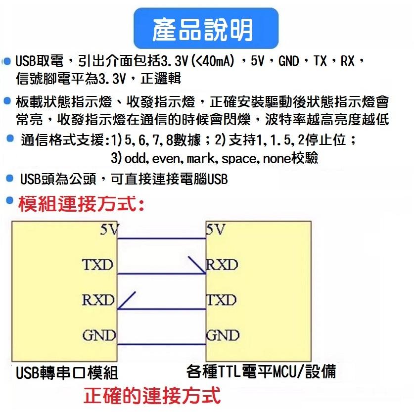 【現貨】CP2102 USB轉TTL 模組 串口模塊 訊號轉換 送杜邦線 Arduino UART-細節圖5