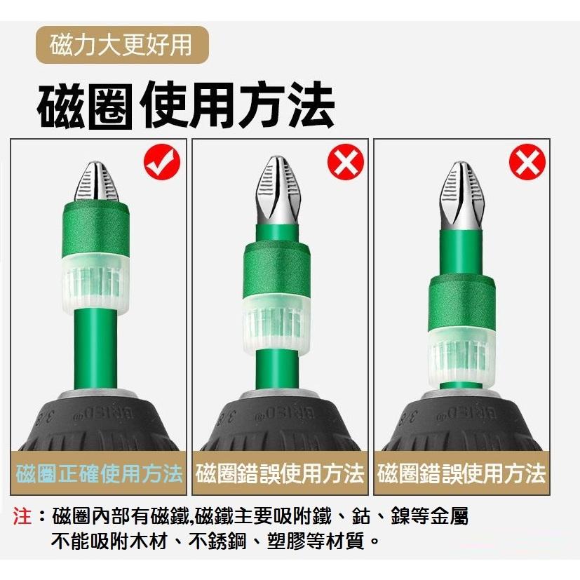 【現貨】綠林 超強磁磁圈 批頭磁圈 螺絲防滑套件 老師傅指定 防鏽 防碎 電動螺絲刀 電鑽-細節圖5