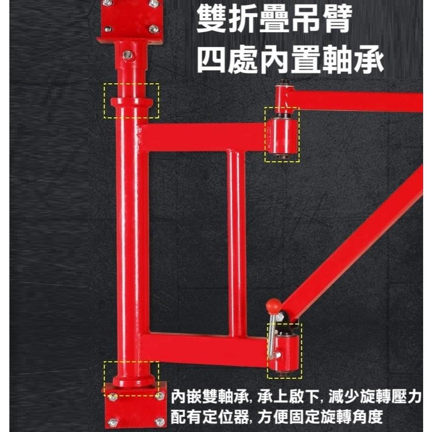 【老公寓救星】新型可360度旋轉吊機 家用小型吊運機 窗戶吊掛搬運 建築吊沙吊磚機 裝修小吊車-細節圖5