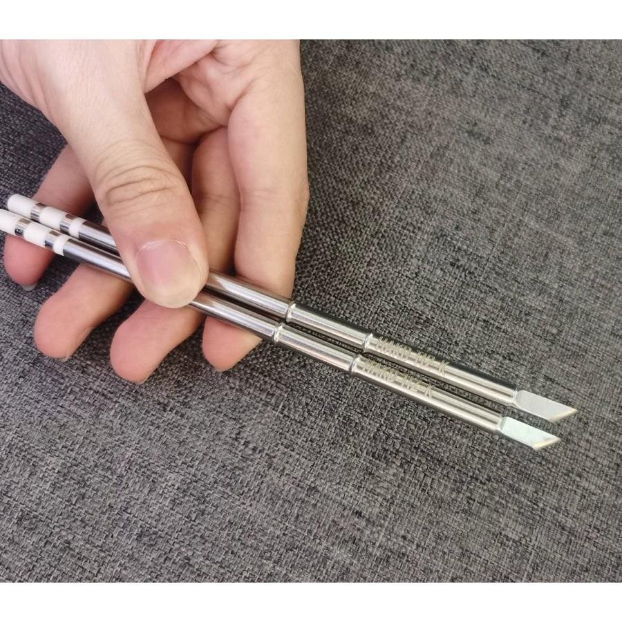【現貨】HAKD 白光品質 T12烙鐵頭 刀頭 二合一烙鐵頭發熱芯 T12-K 富士康產線使用-細節圖4