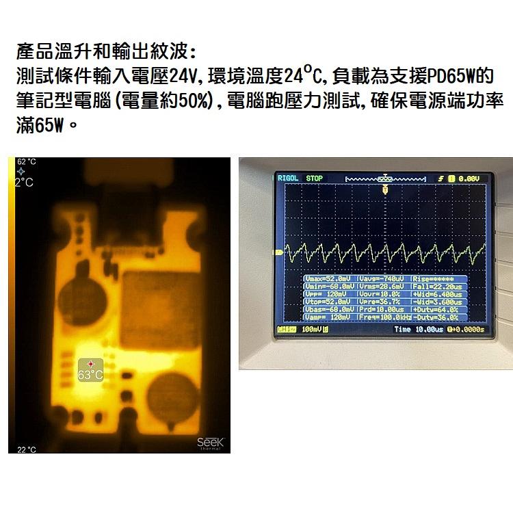 【現貨】PD65W快充模組 Type-C接口 全協議充電器模塊 輸入12V～24V 輸出3.3V～21V PD QC-細節圖8