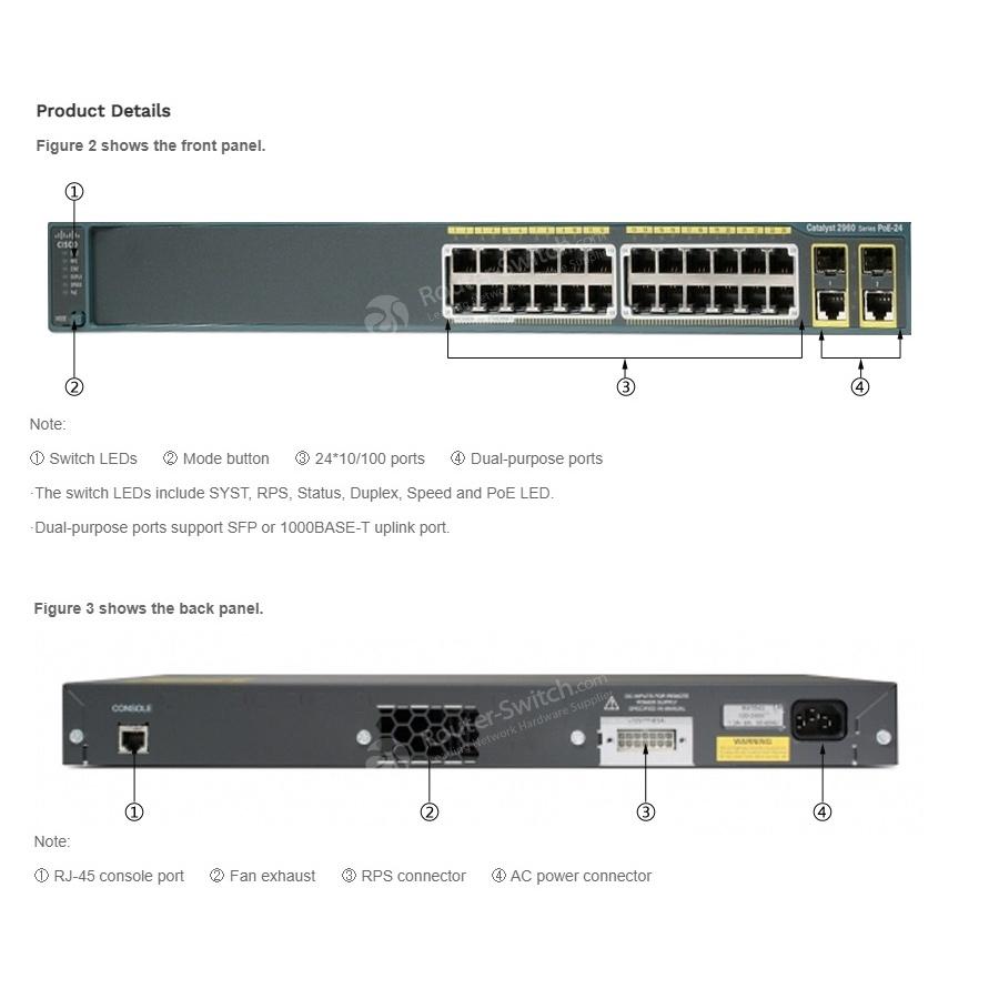【全新原裝】思科 Cisco WS-C2960+24PC-L 24口 POE SFP 網路交換機 Switch 二層-細節圖3