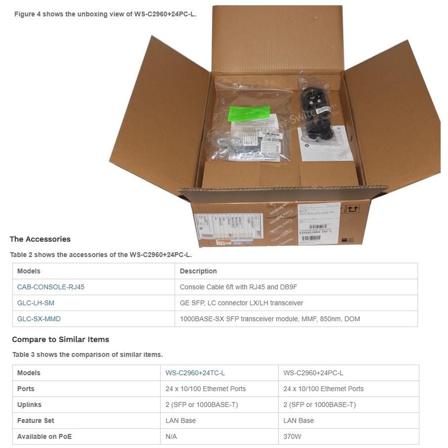 【全新原裝】思科 Cisco WS-C2960+24PC-L 24口 POE SFP 網路交換機 Switch 二層-細節圖4