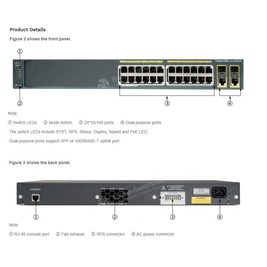 【全新原裝】思科 Cisco WS-C2960+24PC-L 24口 POE SFP 網路交換機 Switch 二層-細節圖3