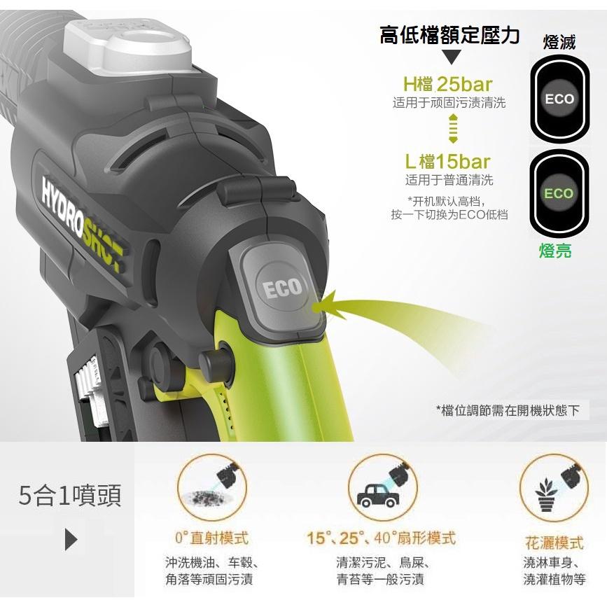 【全新公司貨】德國威克士 WORX WU630 無碳刷高壓清洗機 20V鋰電池 水槍 沖洗 洗車機 汽車美容 居家清潔-細節圖5