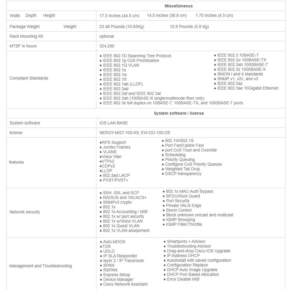 【全新現貨】思科 Cisco WS-C2960X-24PS-L 網路交換器 4xSFP 網管 L2 POE Switch-細節圖6