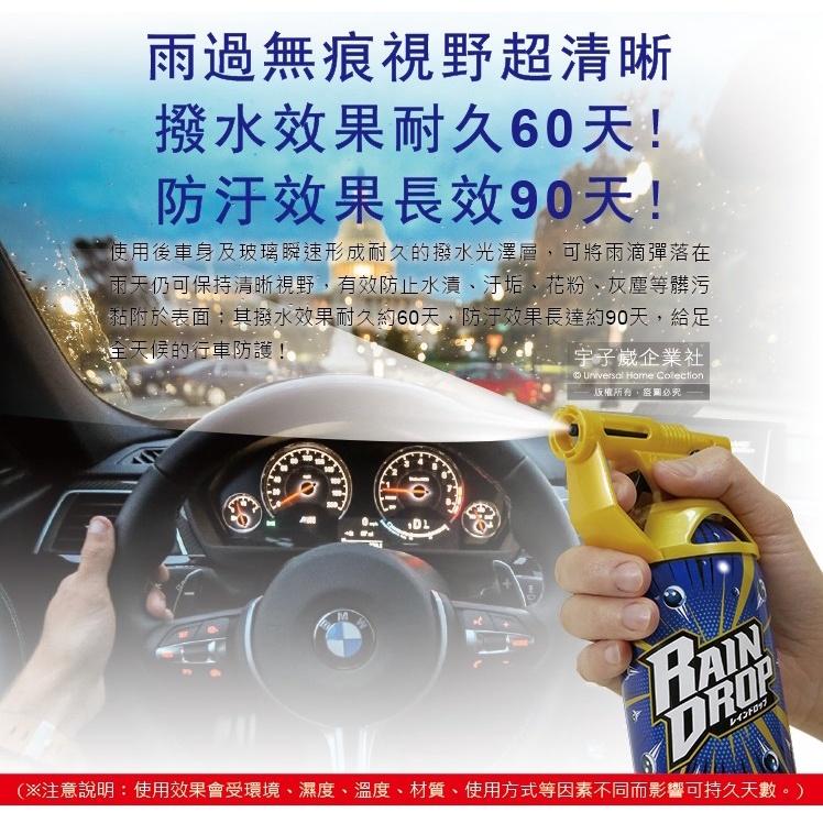 【現貨】日本 Soft99 車體玻璃鍍膜劑 Rain Drop 撥水瞬速 300ml 耐久90天 長效防污 W310-細節圖4