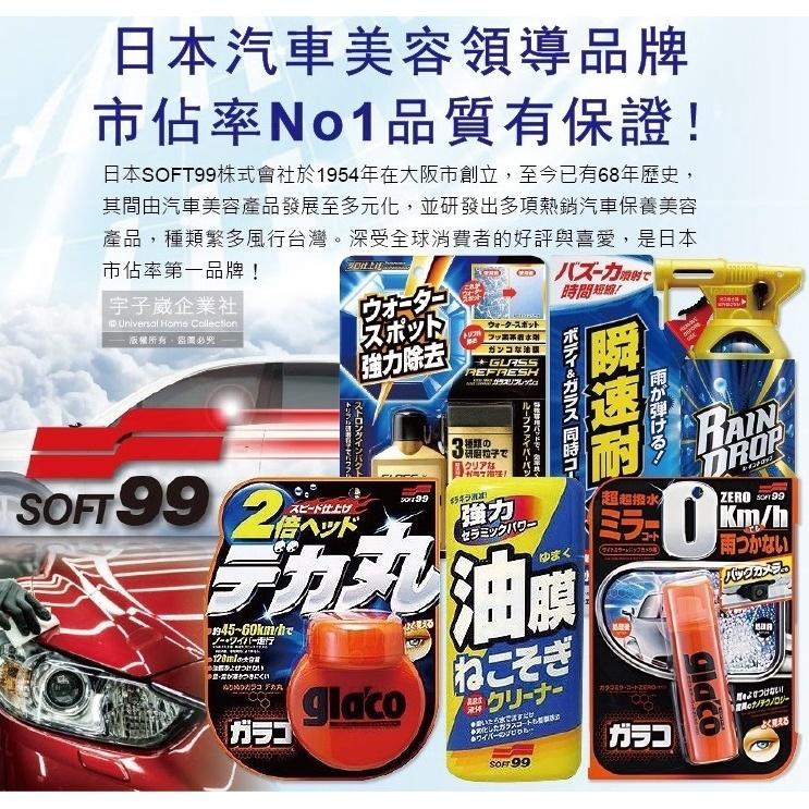 【現貨】日本 Soft99 車體玻璃鍍膜劑 Rain Drop 撥水瞬速 300ml 耐久90天 長效防污 W310-細節圖8