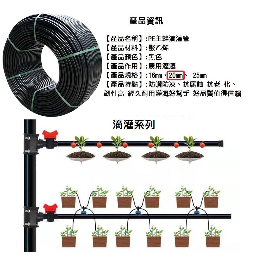 【現貨】20MM PE管 農用滴灌管 4分水管 黑水管 園藝 灌溉主管 大棚噴灌-細節圖3