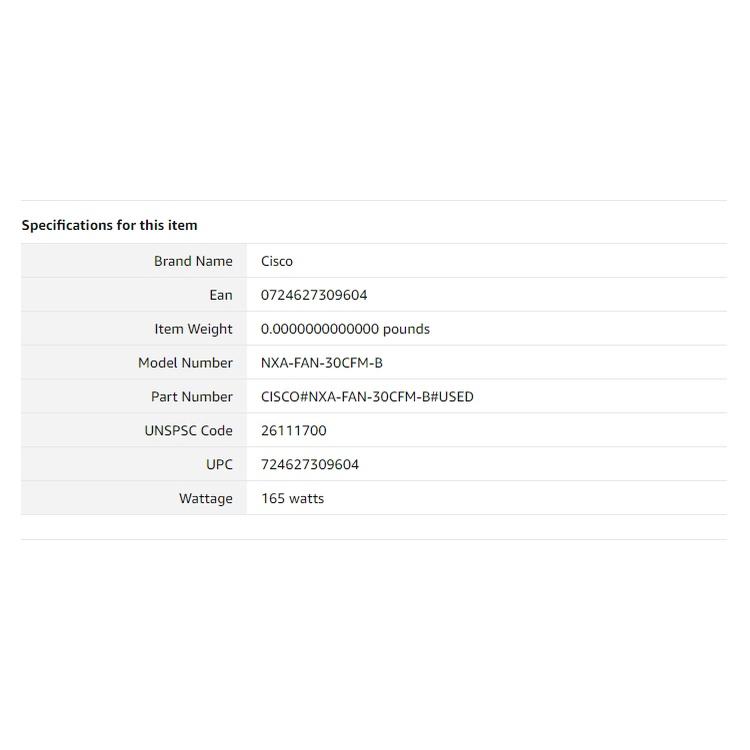 【全新盒裝】思科 Cisco NXA-FAN-30CFM-B 風扇 用於C9300系列 交換機 Catalyst-細節圖3