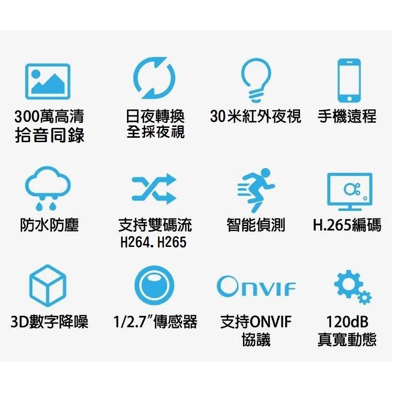 【現貨】海康威視 DS-IPC-B13HV3-LA/POE 300萬全彩高清攝像頭 紅外夜視30米防塵防水 監控鏡頭-細節圖2